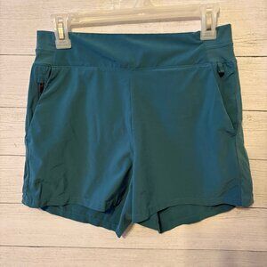 Athleta Brooklyn Shorts Teal Blue Size 6